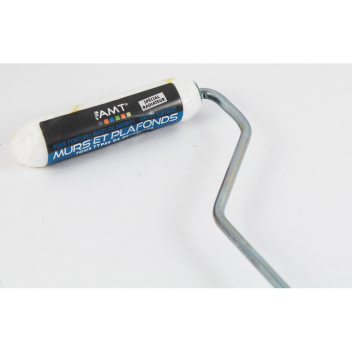 Rouleau - Spécial radiateur - Toutes peintures - Fibres synthétique -  Manche + rouleau