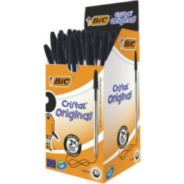 Boite De 50 Bic Cristal Noir