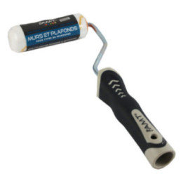 Rouleau Brosse Murs Et Plafonds - 30 Mm - Tous Types De Peintures - Fibres Polyamides 12 Mm -  Manche Et Rouleau - Amt