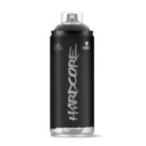 Bombe de peinture - Noir mat - RV-0901 - Hardcore MTN - 400ml
