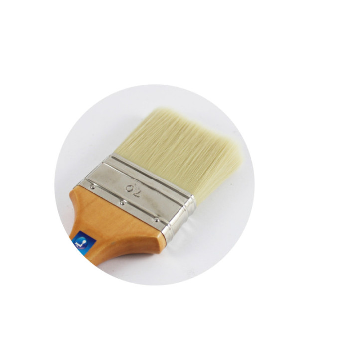 Pinceau Plat - Peintures Acryliques - Manche Bois Fsc - N°70 - Amt
