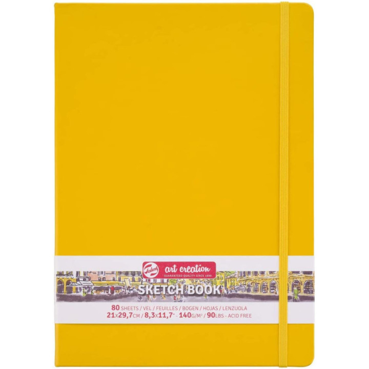 Carnet Croquis A4 jaune 80 Feuilles 140G Royal Talens