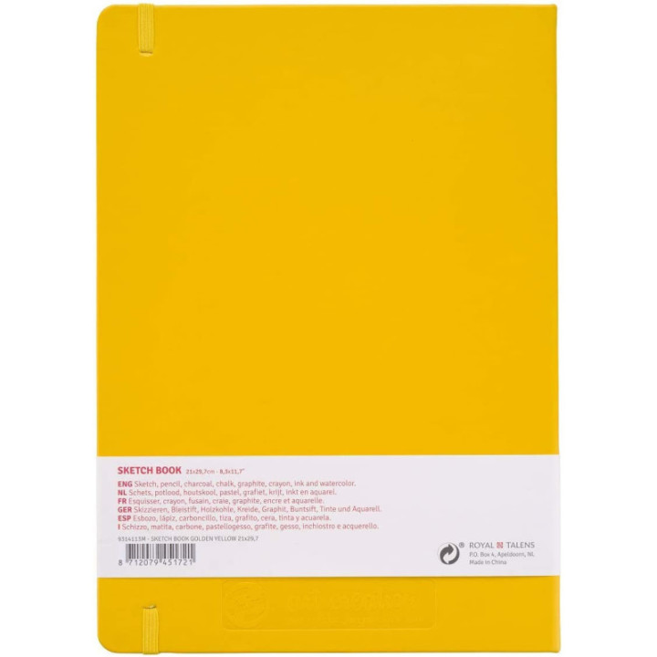 Carnet Croquis A4 jaune 80 Feuilles 140G Royal Talens