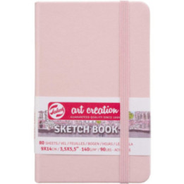 Carnet Croquis 9x14 cm - 80 feuilles - 140G - rose - Royal Talens
