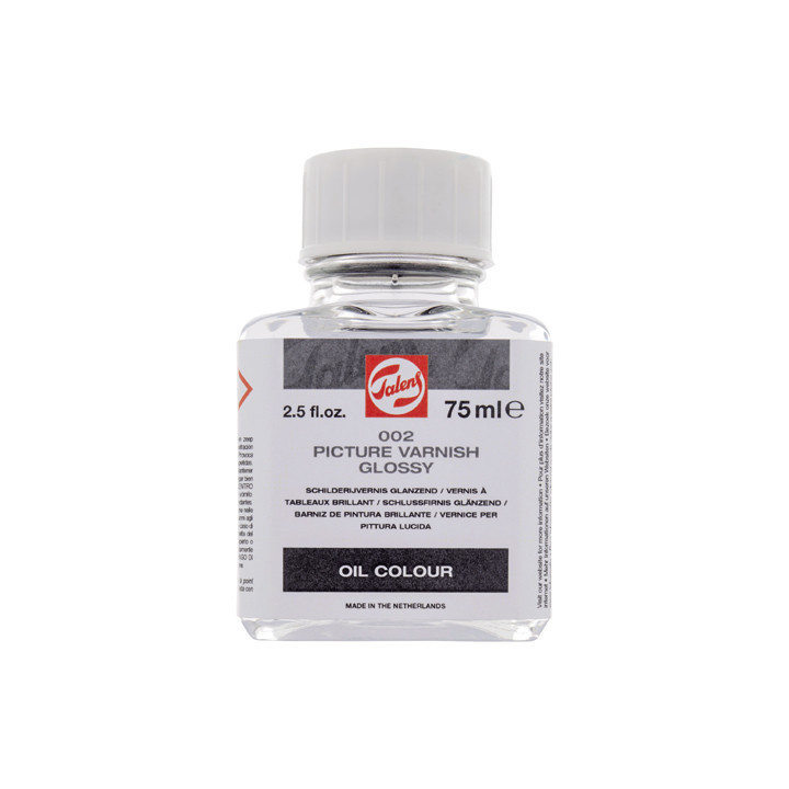 Vernis à tableaux - Brillant - Transparent - Peinture à l'huile - Talens - 75ml