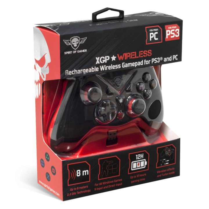 Manette De Jeu Sans Fil Pour Playstation 3 Et Pc - Spirit Of Gamer