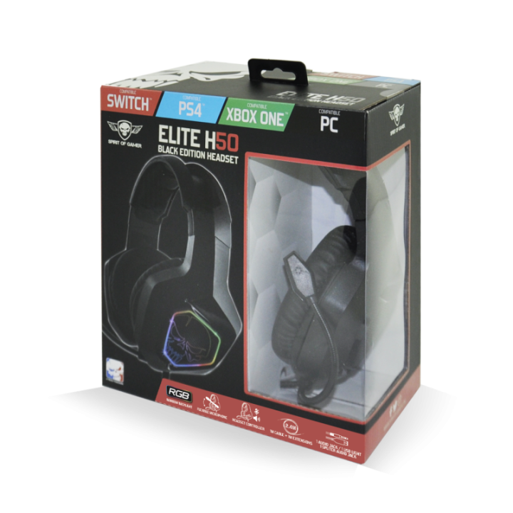 Casque Elite H-50 Black Édition - Spirit Of Gamer