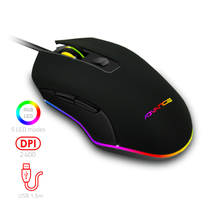 Souris Filaire De Gaming Rgb Gta 210 - Advance