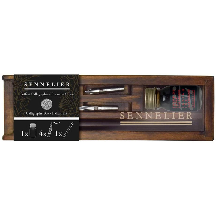 Coffret En Bois Calligraphie Encre De Chine - Sennelier