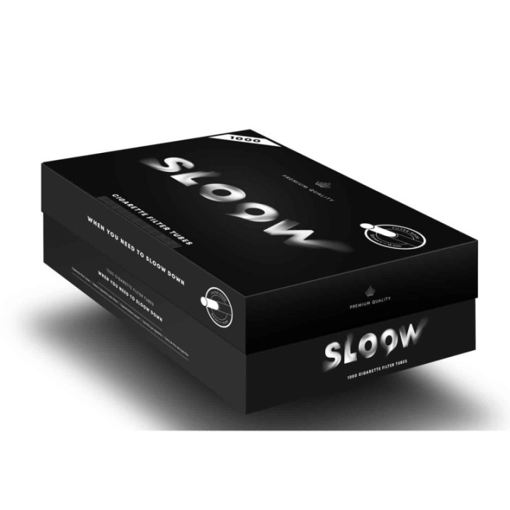 Boîte de 1000 tubes pour cigarettes - Avec filtres - Shoebox - Sloow