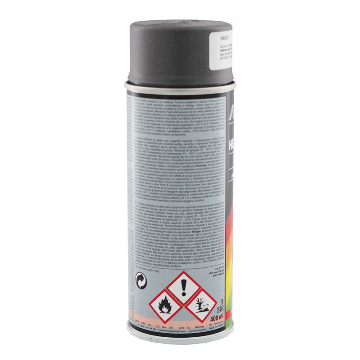 Bombe de peinture haute température  - gris anthracite - Motip