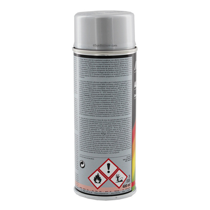 Bombe de peinture Alu et Zinc - Motip