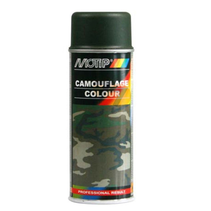 Bombe de peinture de camouflage - vert bronze - Motip