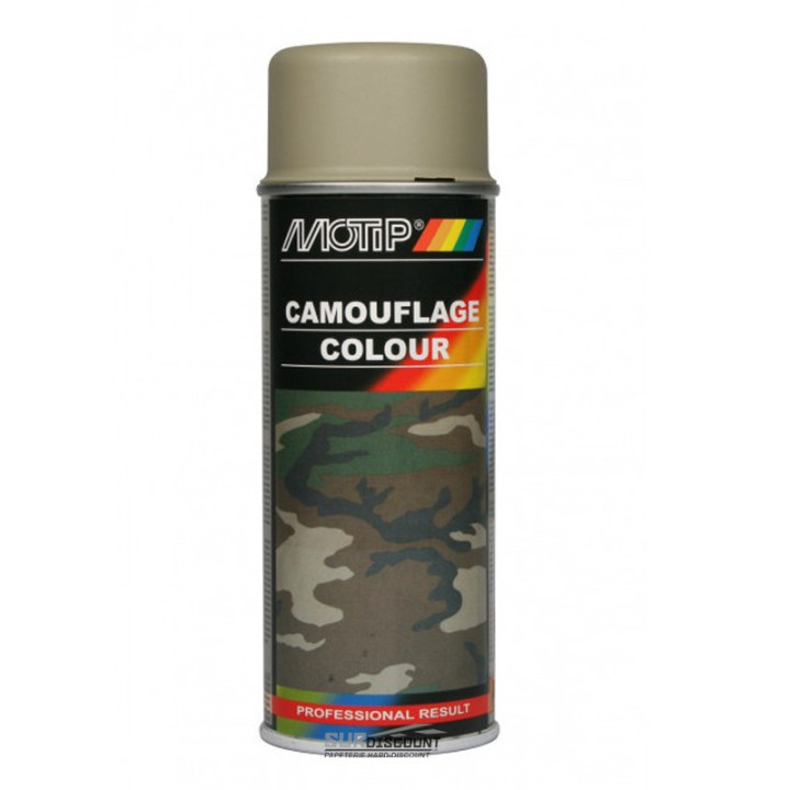 Bombe de peinture de camouflage - gris - Motip