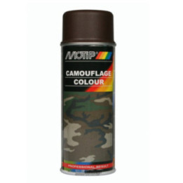 Bombe de peinture de camouflage - brun - Motip