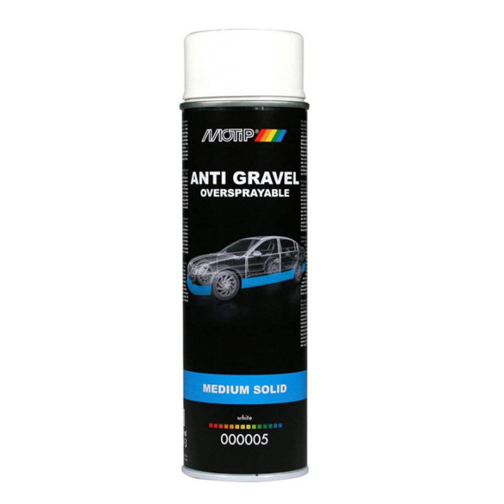 Bombe de peinture anti gravillons - blanc - Motip