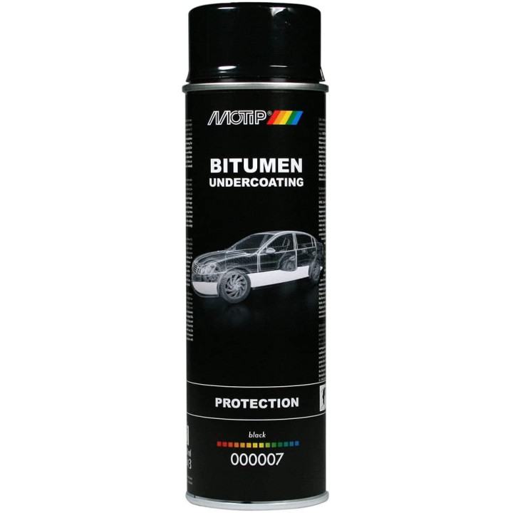 Bombe protection châssis noir Motip 500 ml – anticorrosion