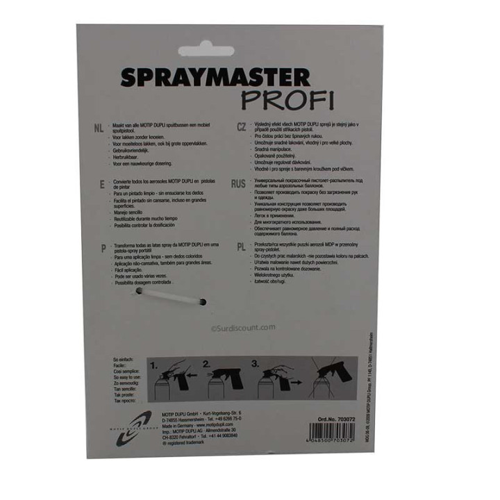 SPRAYMASTER Motip : pistolet pour bombe aérosol peinture