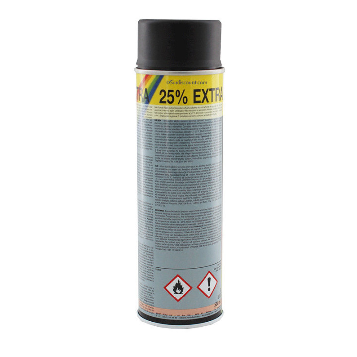Bombe de peinture pour Jantes - Noir mat -  Motip