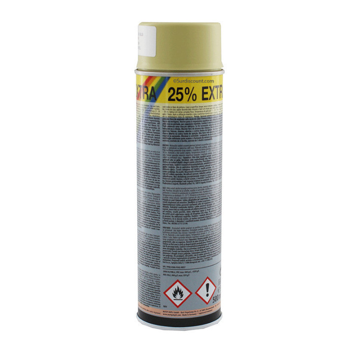Bombe de peinture - Apprêt - beige jaune -  Motip