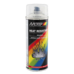 Bombe peinture Vernis haute température - transparent -  Motip