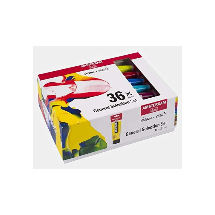 Set Peinture Acrylique de 36 tubes - Amsterdam
