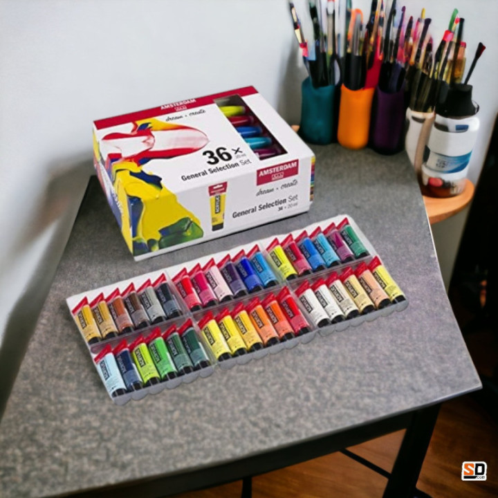 Set Peinture Acrylique de 36 tubes - Amsterdam