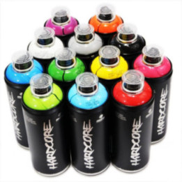Lot 12 aérosols De Peinture Mtn Hardcore 2 - 400ml