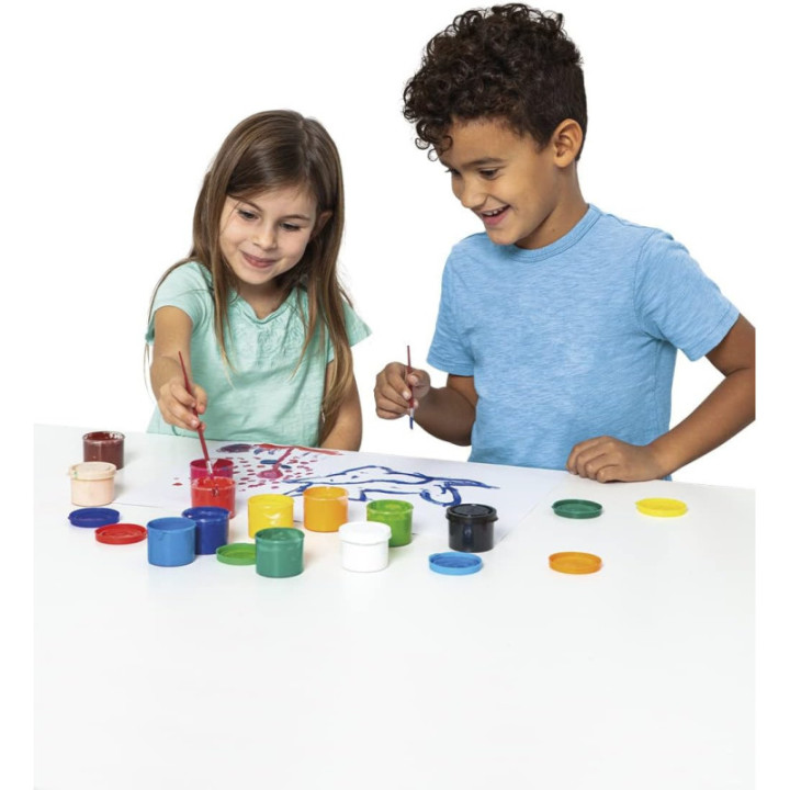 Peinture gouache - Enfant - Dès 3 ans - 5 pots 35ml - 5 couleurs - Jovi