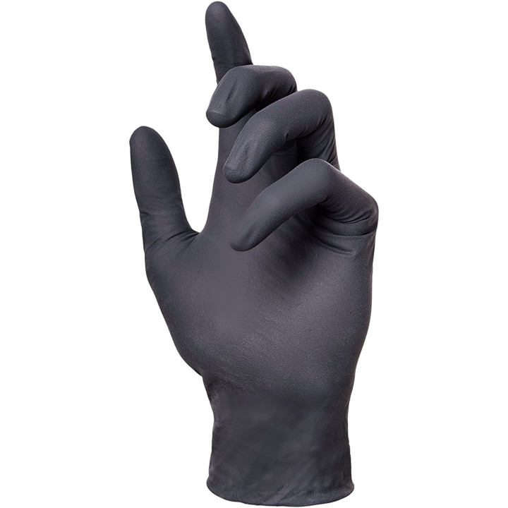 Boîte X100 Gants Latex Noir Panthera Taille L - Mtn