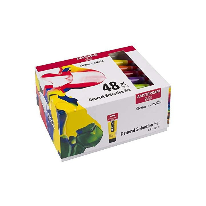 Set Peinture Acrylique de 48 tubes - Amsterdam