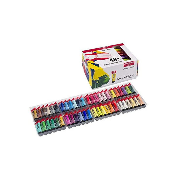 Set Peinture Acrylique de 48 tubes - Amsterdam