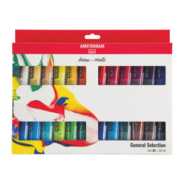Set Peinture Acrylique de 24 tubes - Amsterdam