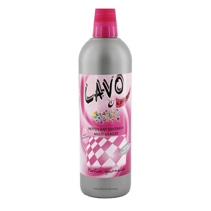 Produit nettoyant - Multi surfaces - Parfum gourmand épices - Lavo Fruit - Bidon 1L
