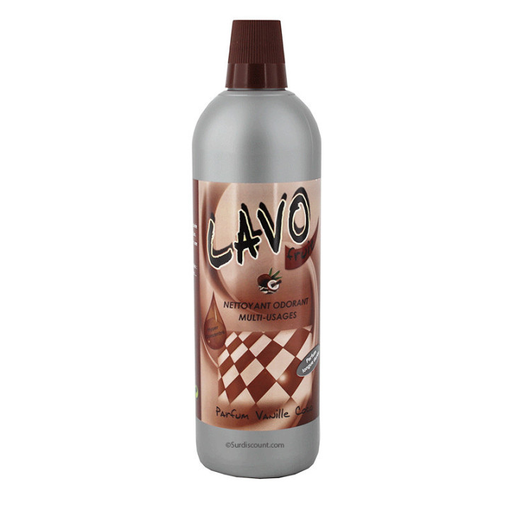 Produit nettoyant - Multi surfaces - Parfum vanille coco - Lavo Fruit - Bidon 1L