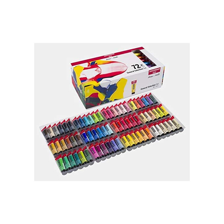 Set Peinture Acrylique de 72 tubes - Amsterdam