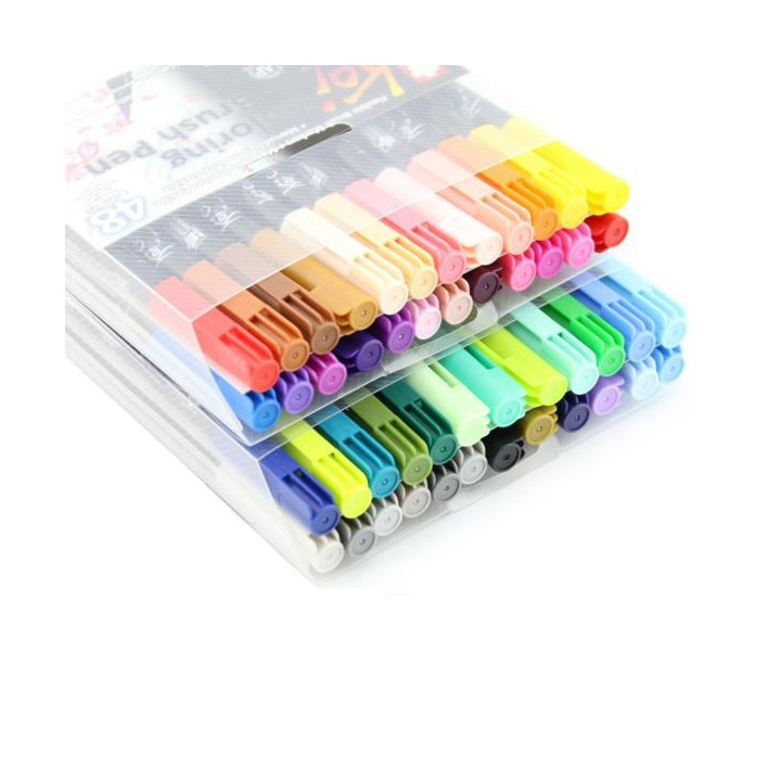 Feutres - Pointe pinceaux - 48 couleurs - Sakura - Koi coloring brush pen