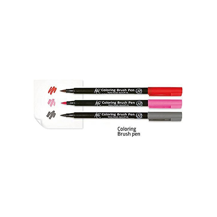 Feutres - Pointe pinceaux - 48 couleurs - Sakura - Koi coloring brush pen