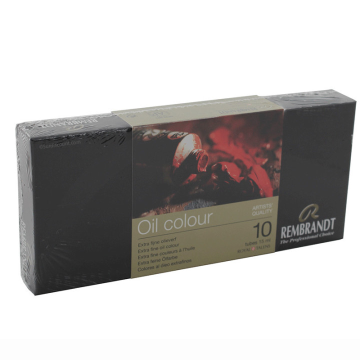 Coffret de peinture à l'huile extra-fine - 10 tubes - Rembrandt