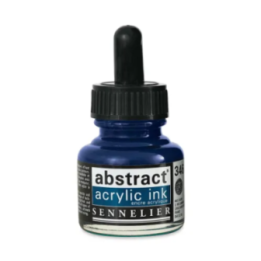 Encre - Acrylique - Bleu de Chine - 346 - Sennelier - Flacon 30ml - Beaux-arts