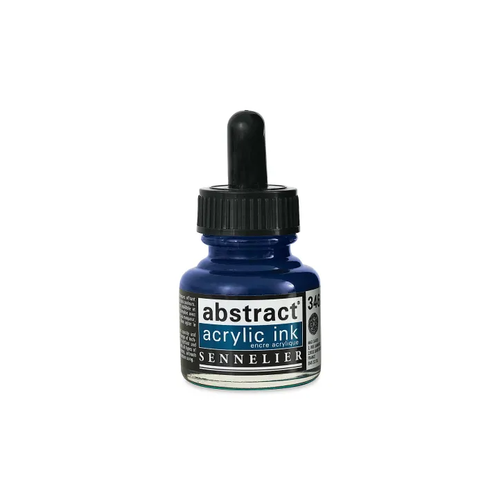 Encre - Acrylique - Bleu de Chine - 346 - Sennelier - Flacon 30ml - Beaux-arts