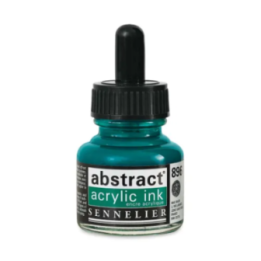Encre - Acrylique - Vert phtalo - 896 - Sennelier - Flacon 30ml - Beaux-arts