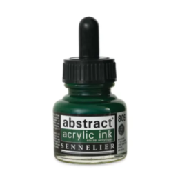 Encre - Acrylique - Vert Hooker - 809 - Sennelier - Flacon 30ml - Beaux-arts