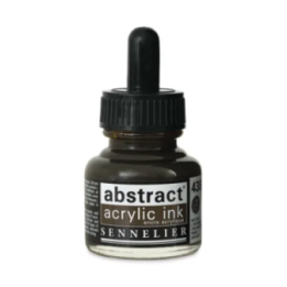 Encre - Acrylique - Sépia - 438 - Sennelier - Flacon 30ml - Beaux-arts