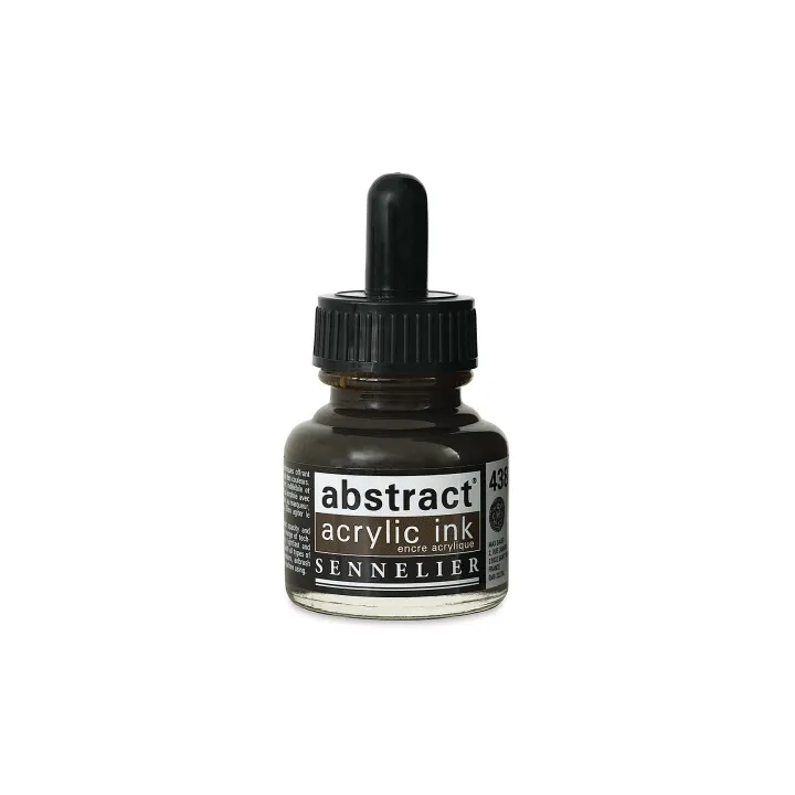 Encre - Acrylique - Sépia - 438 - Sennelier - Flacon 30ml - Beaux-arts
