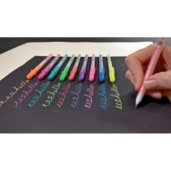 12 stylos - Encre gel - Sakura Gelly Roll - Moonlight Fluorescent - Dessin