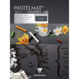 Bloc - Pastel - 30x40cm - 12 feuilles - 360g - Gris - Pastelmat n°6 - Clairefontaine