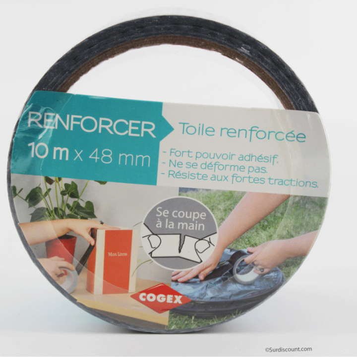 Ruban adhésif renforcé textile 10m - Cogex