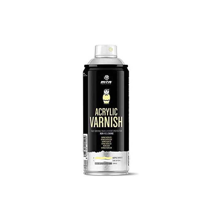 Vernis - Brillant - Transparent - Acrylique - Tous supports - MTN PRO - 400ml