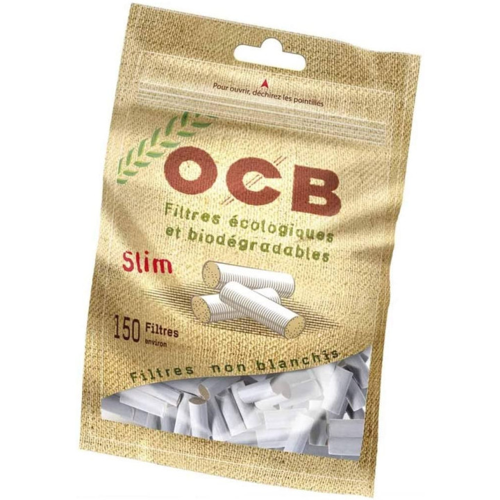 Sachet de 150 Filtres à cigarettes bio - Slim - Ocb